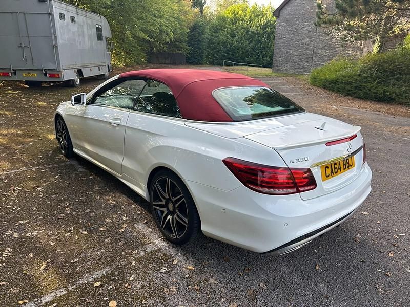 Used Mercedes E250 AMG line 2015 White Cabriolet