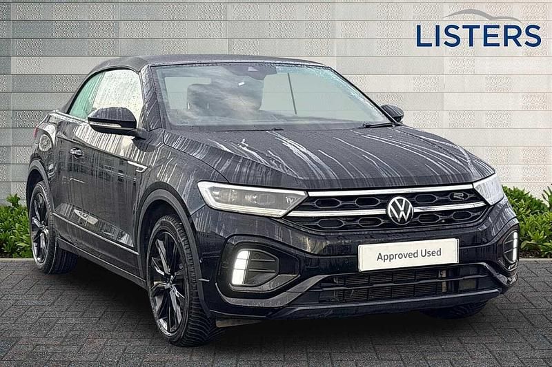 Deep black Used 2023 VW T-Roc R-line SUV | £25,373 (A bit pricey) - Image 1/4