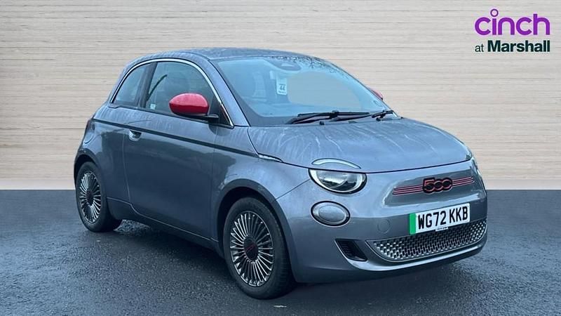 Grey Used 2022 Fiat 500e Red Hatchback | £11,575 (Fair price) - Image 1/4