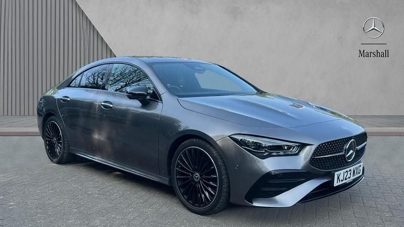 Mountain grey metallic Used 2023 Mercedes CLA200 AMG Line Premium Plus Sedan | £31,990 (Fair price) - Image 1/1