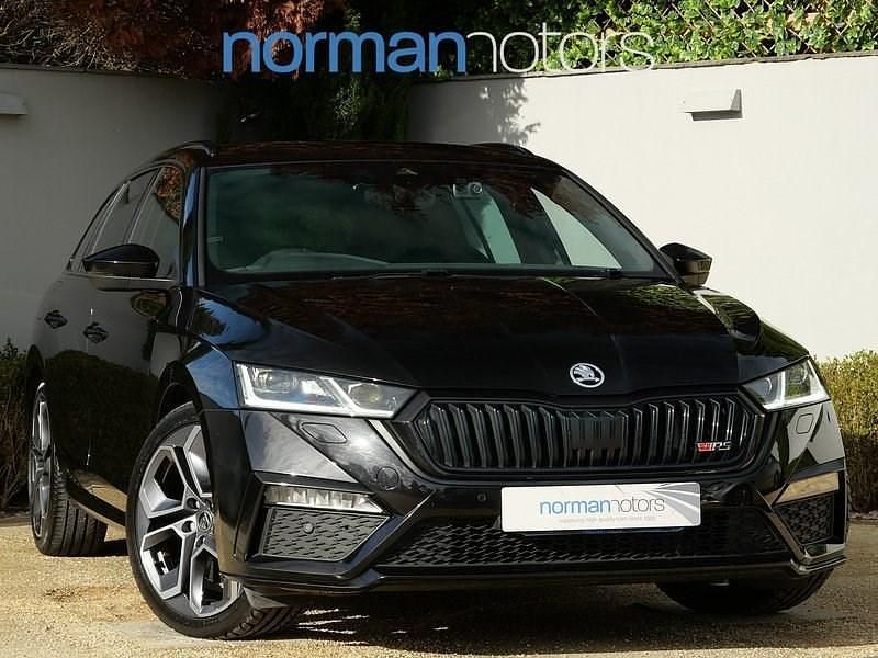 Black Used 2022 Skoda Octavia vRS Estate | £27,995 (Expensive) - Image 1/3
