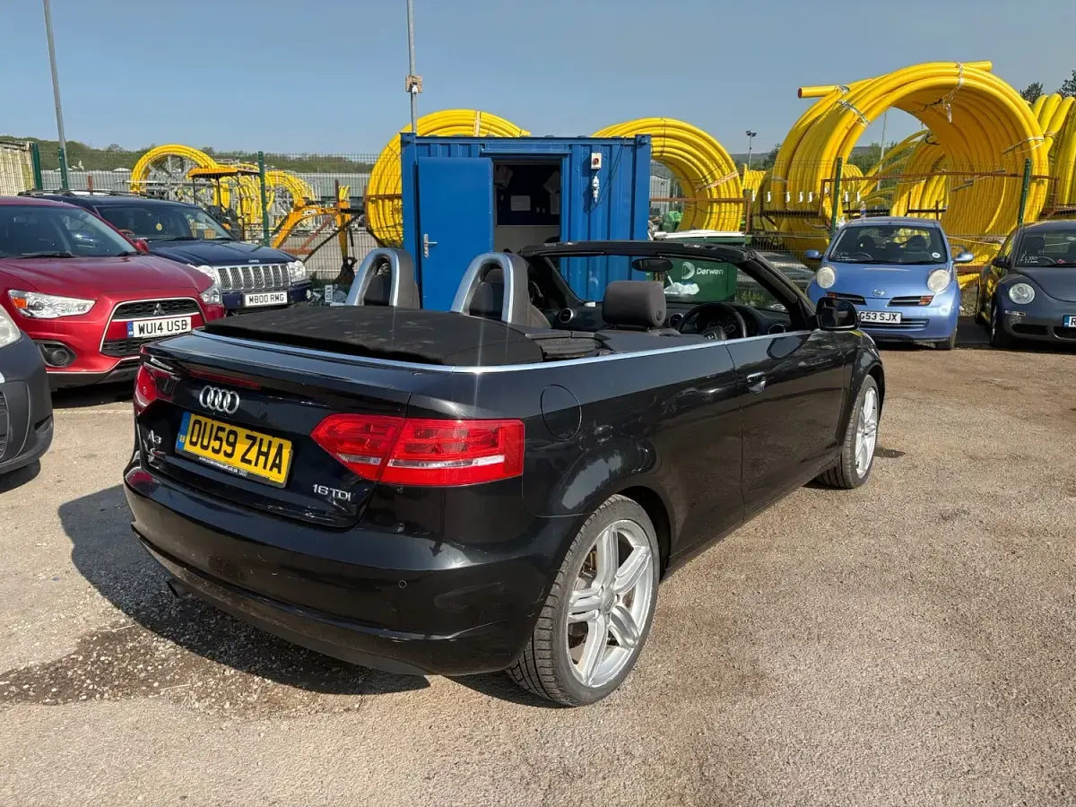 Used Audi A3 Cabriolet Sport 105 HP (77 kW) 2009 Black Cabriolet