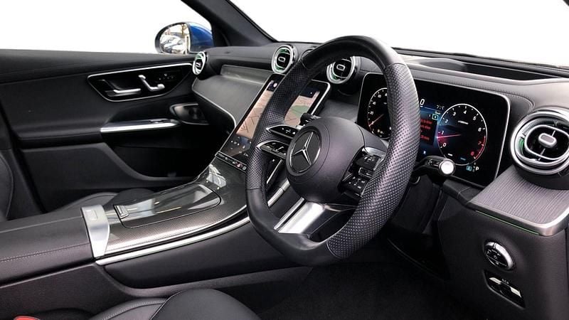 Used Mercedes GLC300 AMG 258 HP (189 kW) 2023 Metallic paint spectral blue Estate