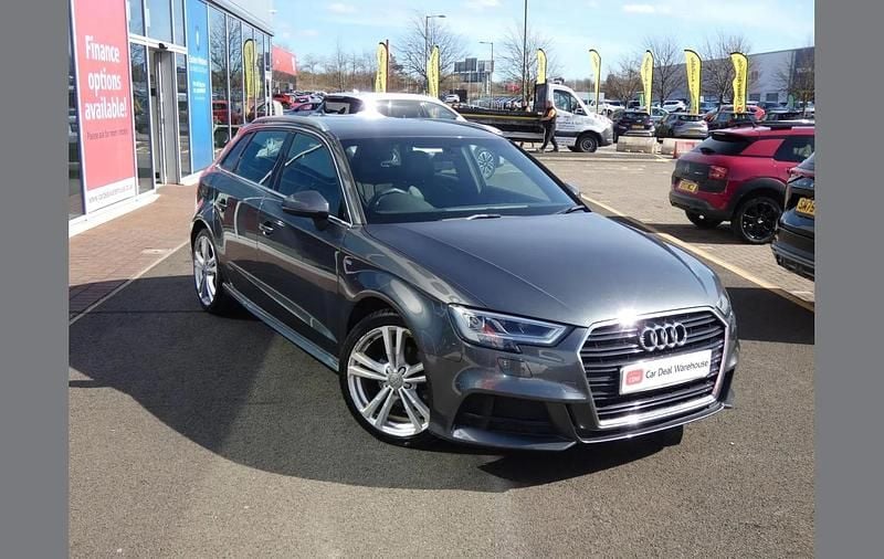 Used Audi A3 S-Line 150 HP (110 kW) 2018 Grey Sedan