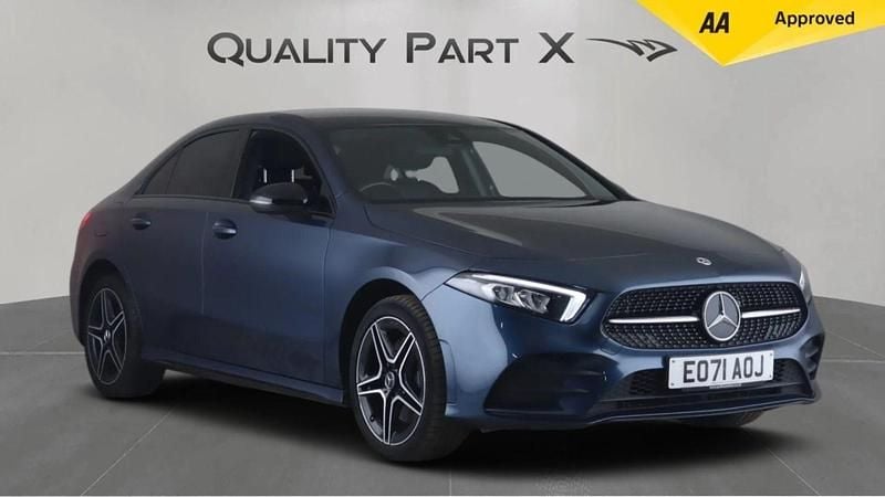 Blue Used 2021 Mercedes A250 AMG line Sedan | £17,443 (Good price) - Image 1/4
