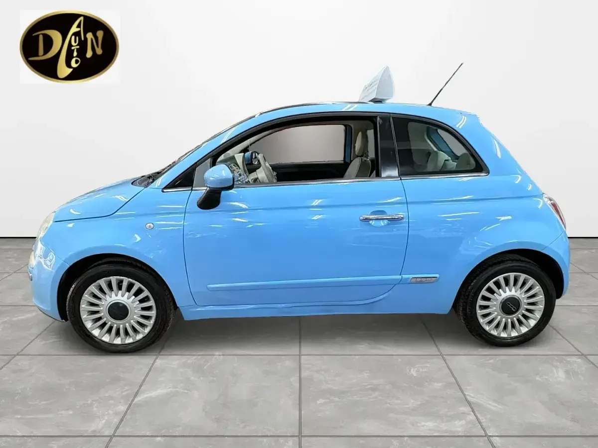 Used Fiat 500 Lounge 69 HP (50 kW) 2011 Blue Hatchback