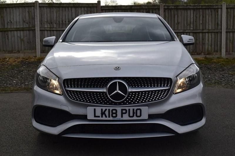 Used Mercedes A200 AMG line 136 HP (100 kW) 2018 Silver Hatchback
