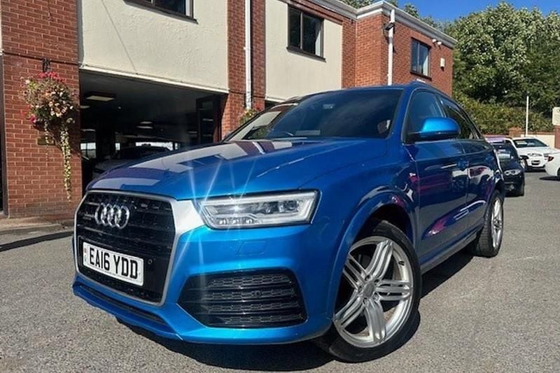 Blue Used 2016 Audi Q3 S-line plus SUV | £10,988 (Good price) - Image 1/1