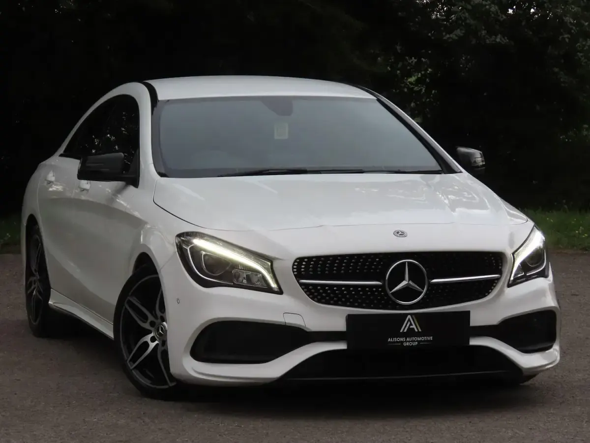 Used Mercedes CLA200 AMG line 136 HP (100 kW) 2018 White Sedan
