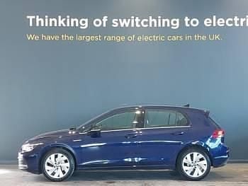 Used VW Golf VIII Style 130 HP (95 kW) 2020 Blue Hatchback