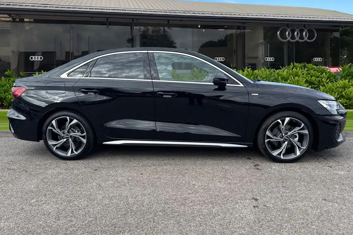New Audi A3 S-Line 2026 Black Sedan