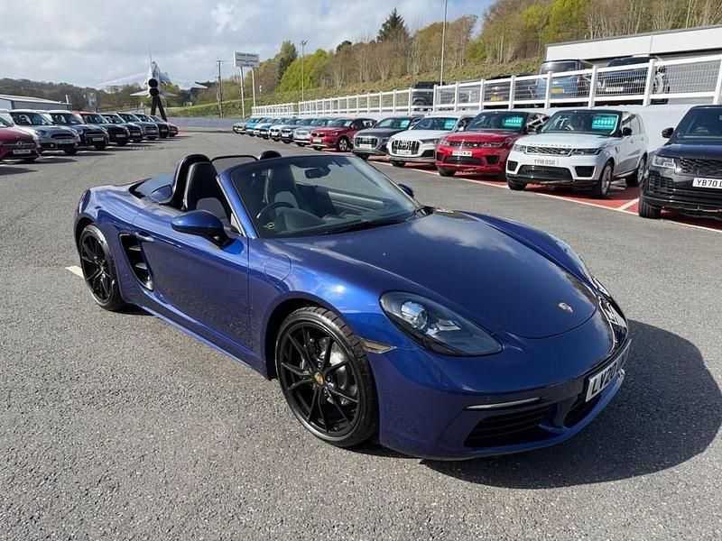 Used Porsche Boxster 300 HP (220 kW) 2020 Blue Cabriolet
