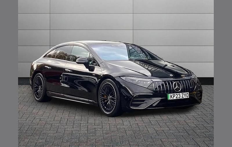 Obsidian black Used 2023 Mercedes EQS 53 AMG Night Sedan | £66,395 - Image 1/4
