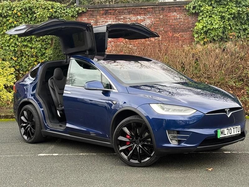 Blue Used 2020 Tesla Model X Performance SUV | £32,995 (A bit pricey) - Image 1/3