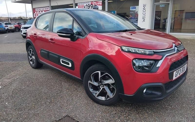 Used Citroën C3 PureTech 83 HP (61 kW) 2021 Red Hatchback