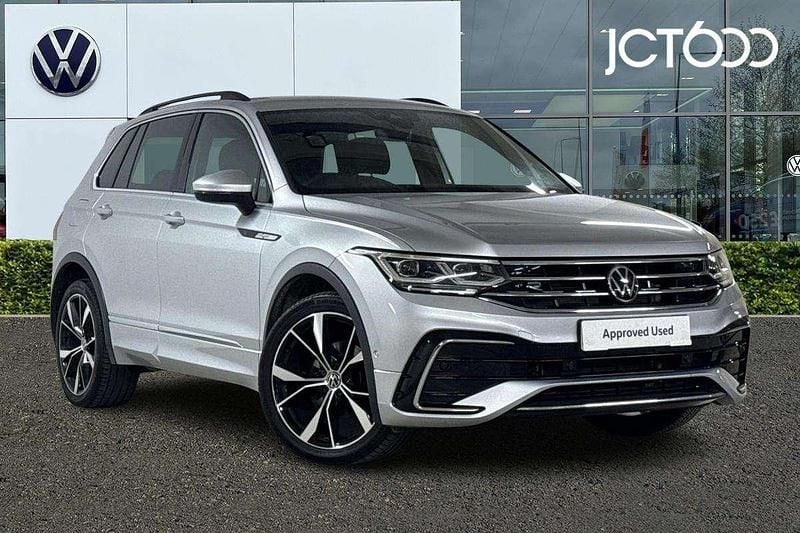 Silver Used 2022 VW Tiguan R-line SUV | £27,253 (Fair price) - Image 1/4