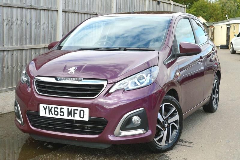 Mauve/purple Used 2015 Peugeot 108 Allure Hatchback | £4,549 (Fair price) - Image 1/4