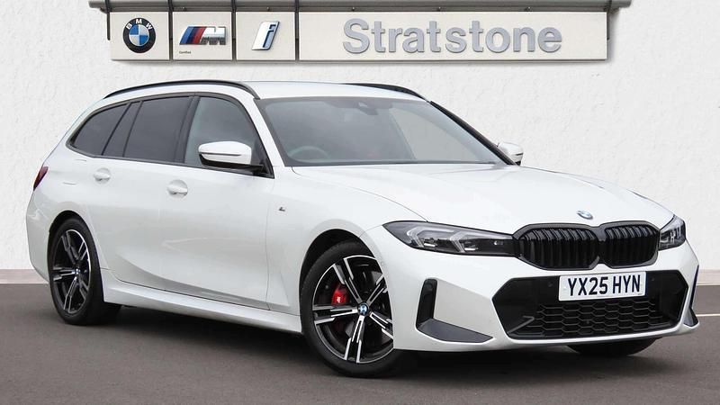 White Used 2025 BMW 320 M Sport Estate | £38,799 (Expensive) - Image 1/4