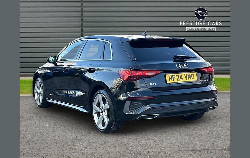 Used Audi A3 S-Line 150 HP (110 kW) 2024 Black Hatchback