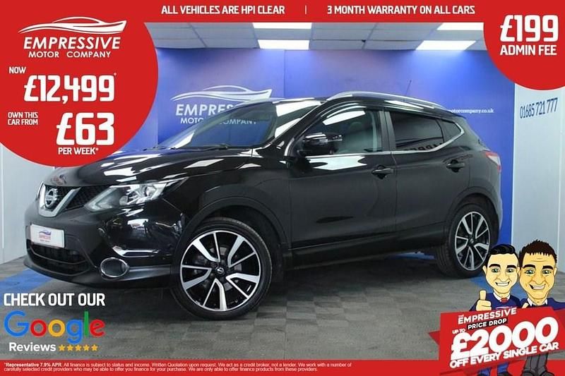 Black Used 2018 Nissan Qashqai Tekna SUV | £12,499 (Good price) - Image 1/4