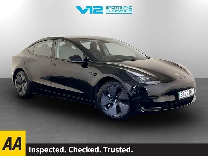 Black Used 2022 Tesla Model 3 RWD Sedan | £20,795 (Fair price) - Image 1/2