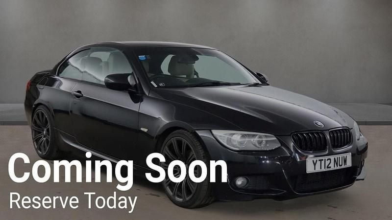 Used BMW 320 Cabriolet Sport Line 2012 Black Cabriolet