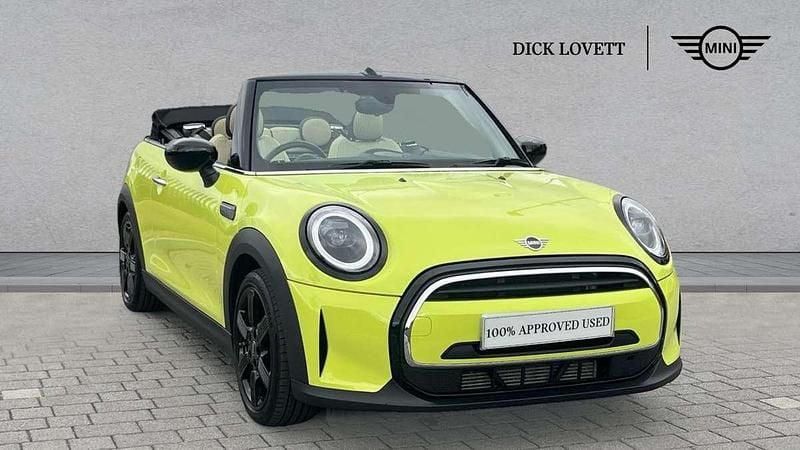 Yellow Used 2021 Mini Cooper Cabriolet Classic Cabriolet | £16,990 (Fair price) - Image 1/4