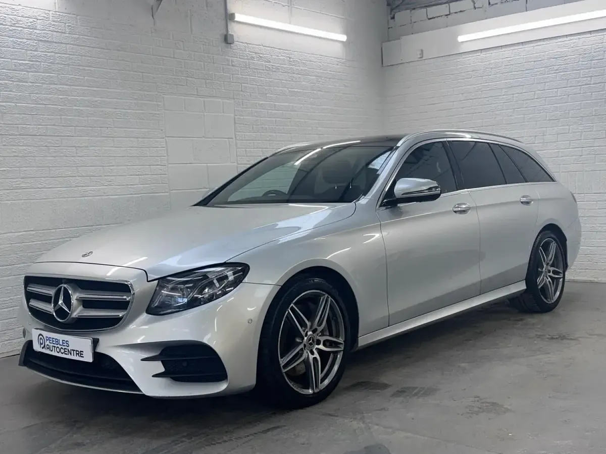 Used Mercedes E400 AMG line 340 HP (250 kW) 2019 Silver Estate
