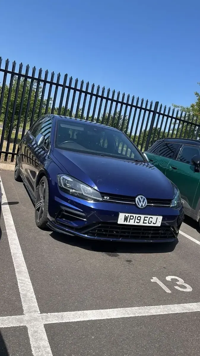 Used VW Golf VII R 2019 Blue Hatchback