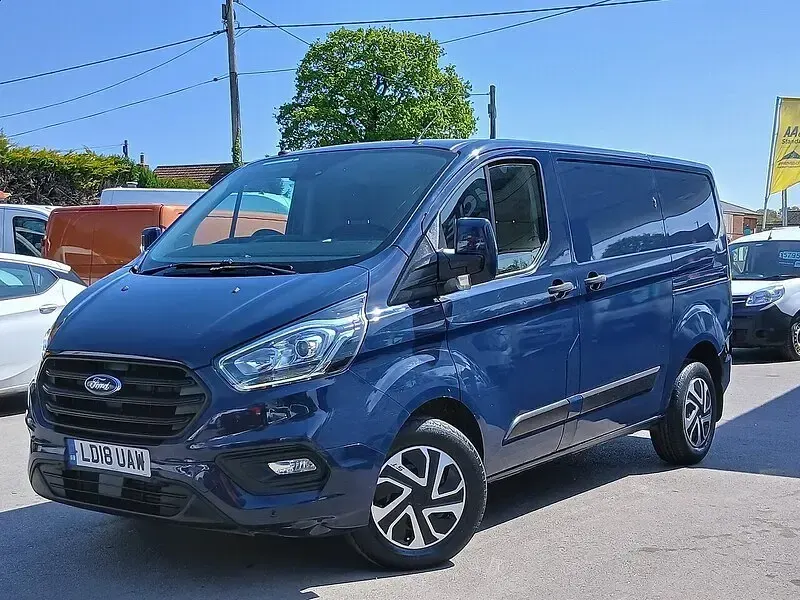 Begagnad Ford Transit Custom Trend 130 HK (95 kW) 2018 Blå Van