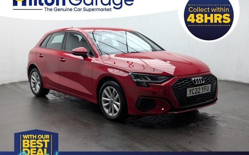 Used Audi A3 Sportback Design 150 HP (110 kW) 2022 Red Hatchback