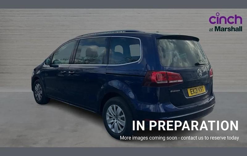 Used VW Sharan SE 147 HP (108 kW) 2021 Blue MPV
