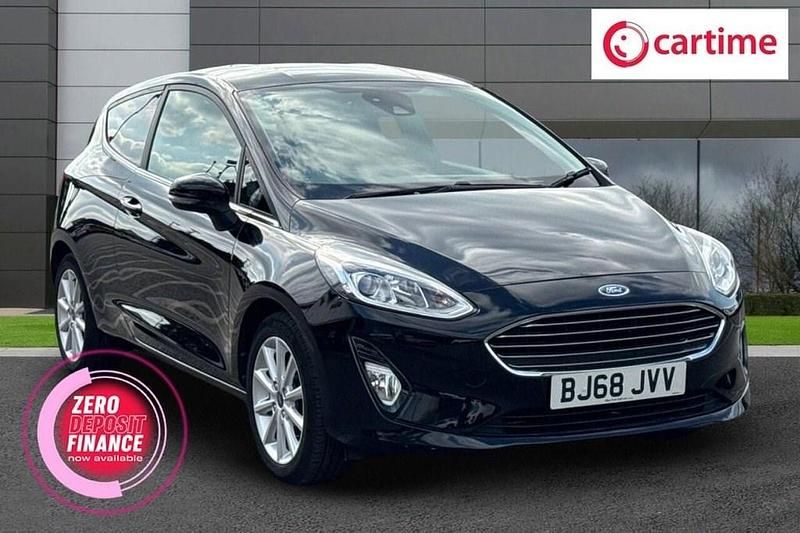Black Used 2018 Ford Fiesta Titanium Hatchback | £8,450 (Fair price) - Image 1/4