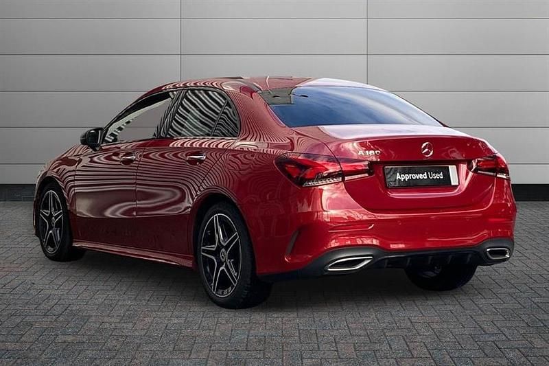 Used Mercedes A180 AMG Line Premium 136 HP (100 kW) 2023 Patagonia red Sedan