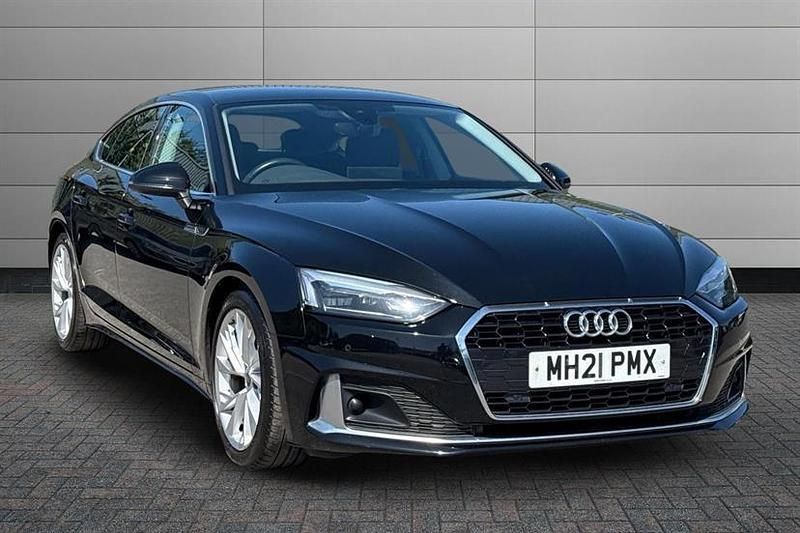 Mythos black Used 2021 Audi A5 Sport Coupe | £19,695 (Super price) - Image 1/4