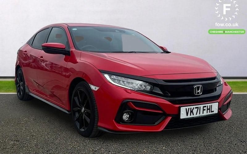 Red Used 2021 Honda Civic Sport Hatchback | £18,299 (Fair price) - Image 1/4