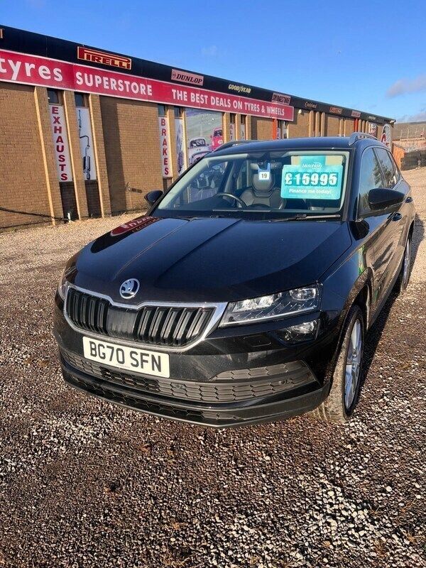 Black Used 2020 Skoda Karoq SE L SUV | £15,995 (Fair price) - Image 1/4