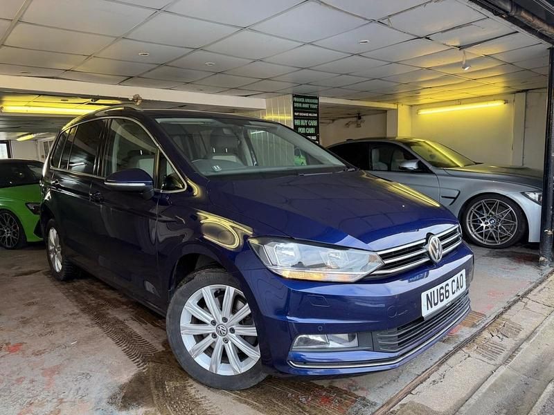Usado VW Touran SEL 190 HP (139 kW) 2016 Azul Monovolume