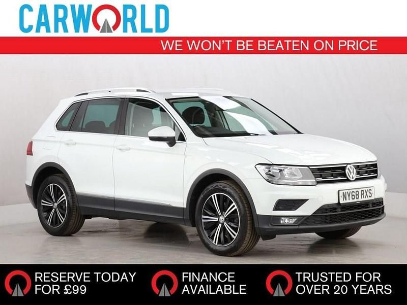 White Used 2019 VW Tiguan SE SUV | £12,442 (Fair price) - Image 1/3