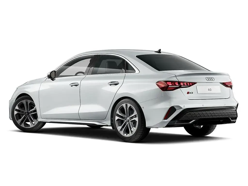 New Audi A3 S-Line 2026 White Sedan