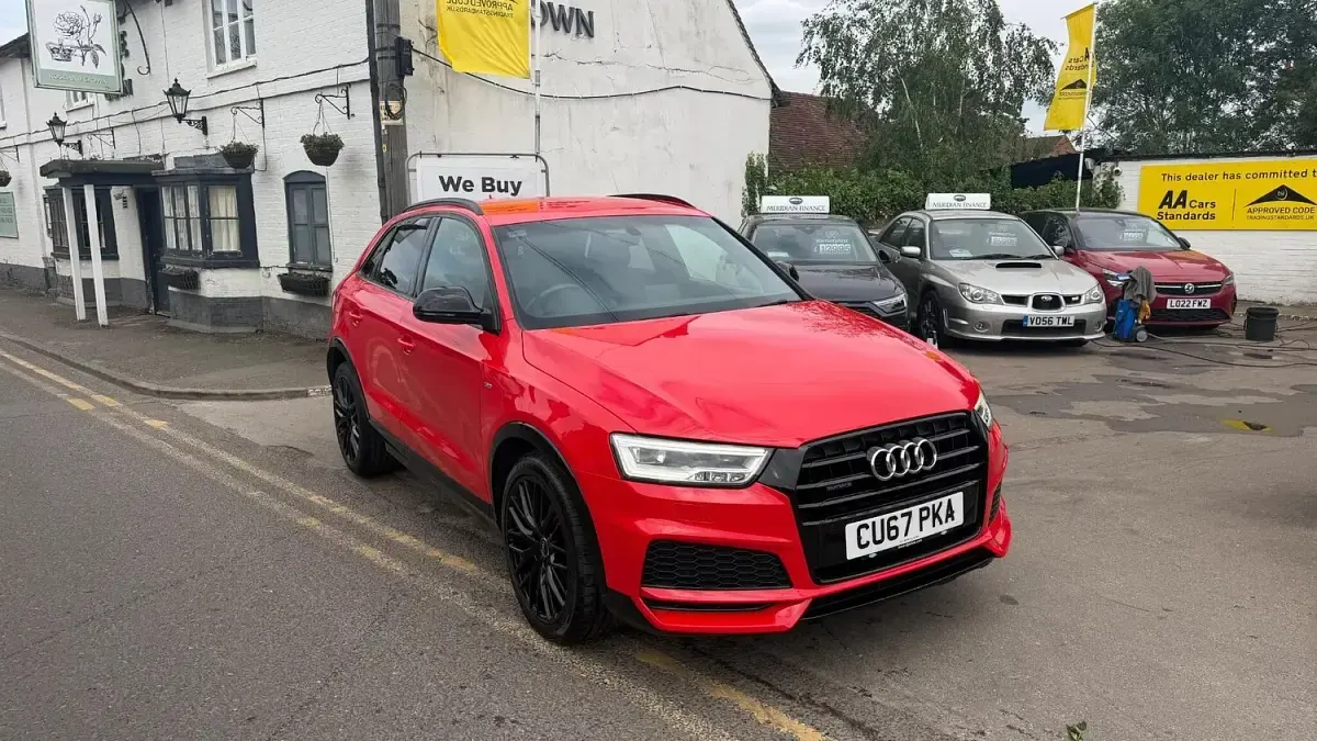 Used Audi Q3 Black Edition 150 HP (110 kW) 2017 Red SUV