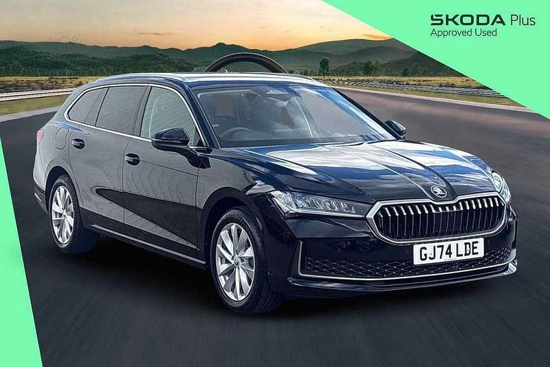 Midnight black metallic New 2024 Skoda Superb SE Technology Estate | £28,900 (Fair price) - Image 1/4