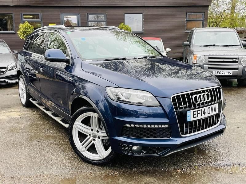 Used Audi Q7 S-line plus 204 HP (150 kW) 2014 Blue SUV