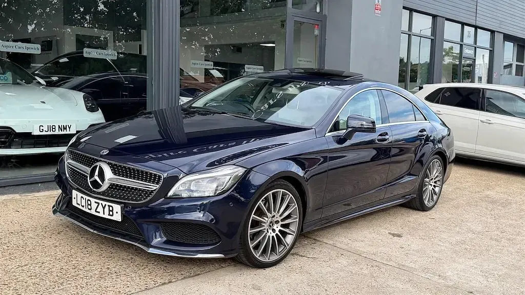 Used Mercedes CLS220 AMG Line Premium 2018 Blue Coupe
