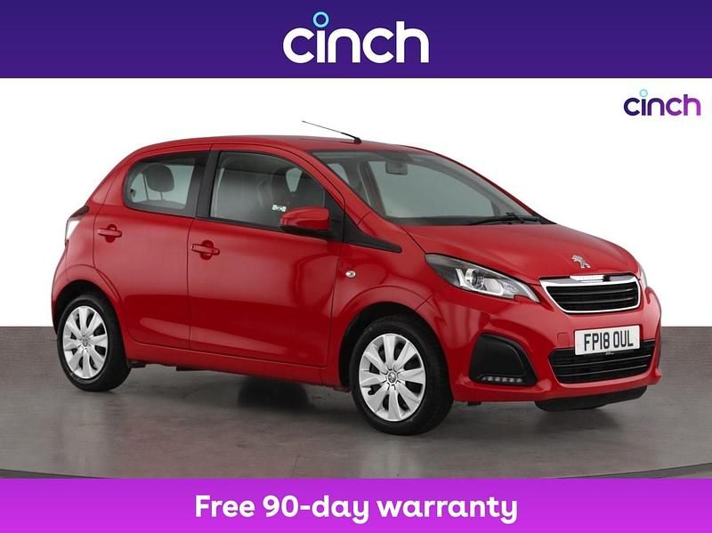 Red Used 2018 Peugeot 108 Active Hatchback | £7,249 (Fair price) - Image 1/3