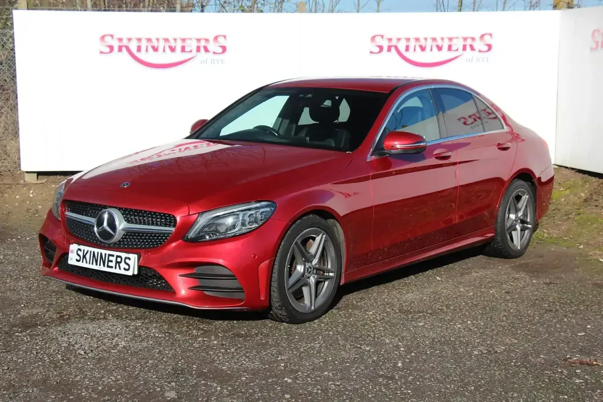 Used Mercedes C300 AMG Line Premium 2019 Red Sedan