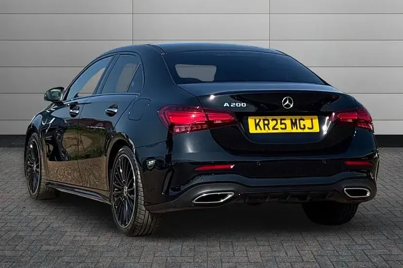 Used Mercedes A200 AMG Line Premium Plus 175 HP (128 kW) 2025 Cosmos black Sedan