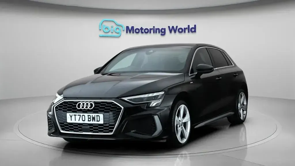 Used Audi A3 Sportback S-Line 150 HP (110 kW) 2020 Black Hatchback