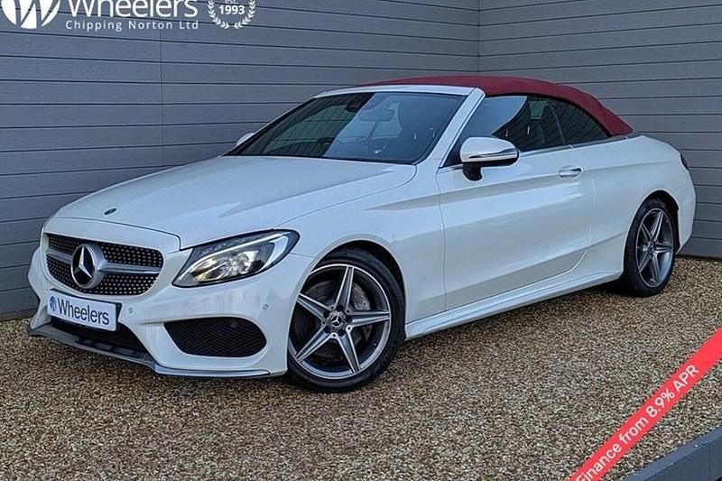 White Used 2017 Mercedes C250 AMG Line Premium Plus Cabriolet | £15,990 (Fair price) - Image 1/1