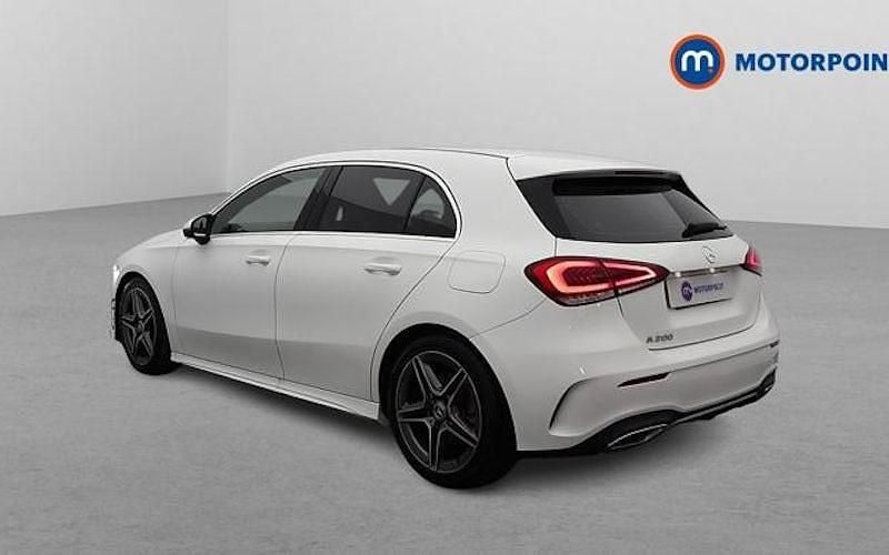 Used Mercedes A200 AMG line 163 HP (119 kW) 2019 White Hatchback